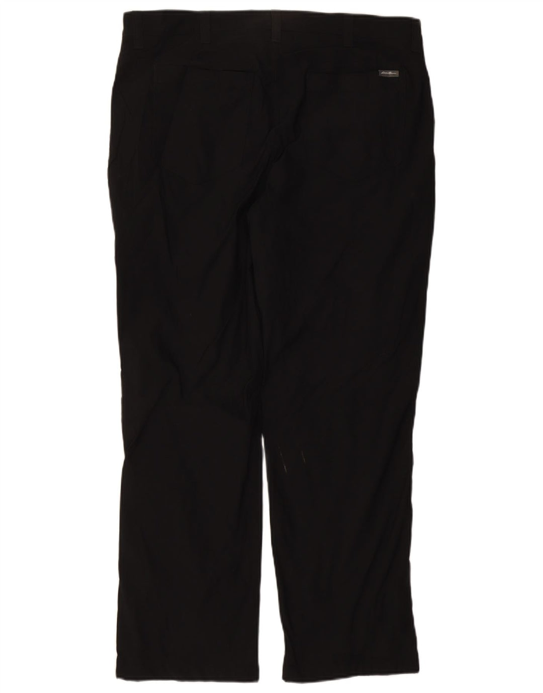 EDDIE BAUER Straight Cargo Bukser til mænd W38 L30 Sort Nylon