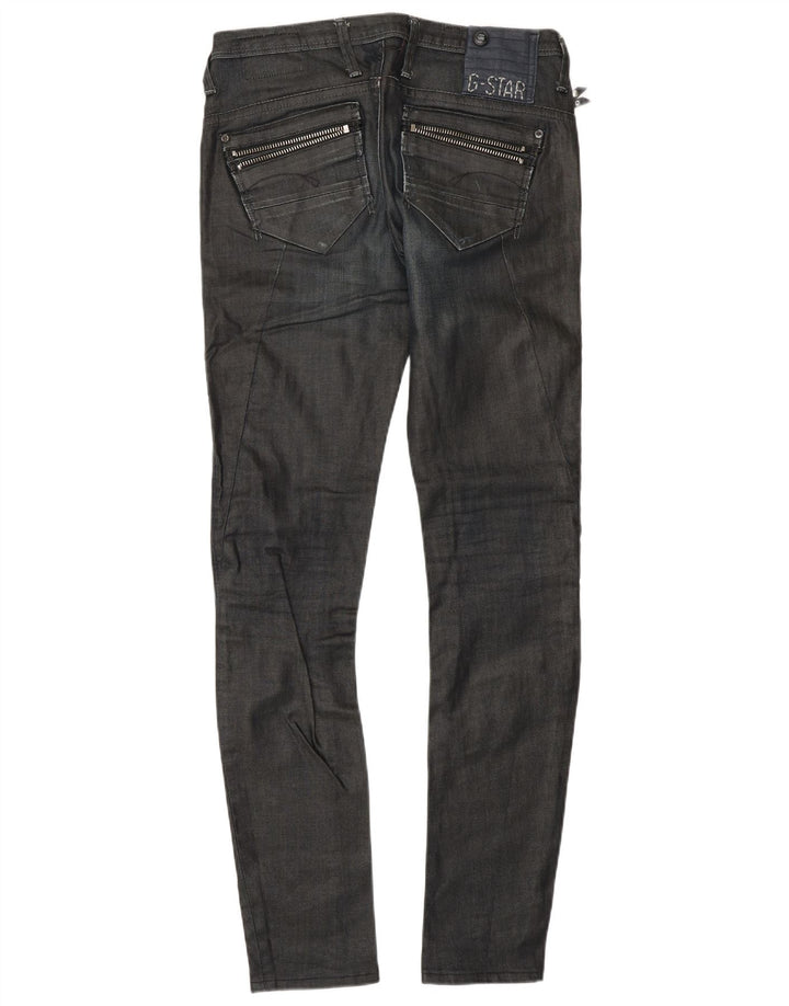 G-STAR Dame skinny jeans med lav talje W27 L34 grå bomuld