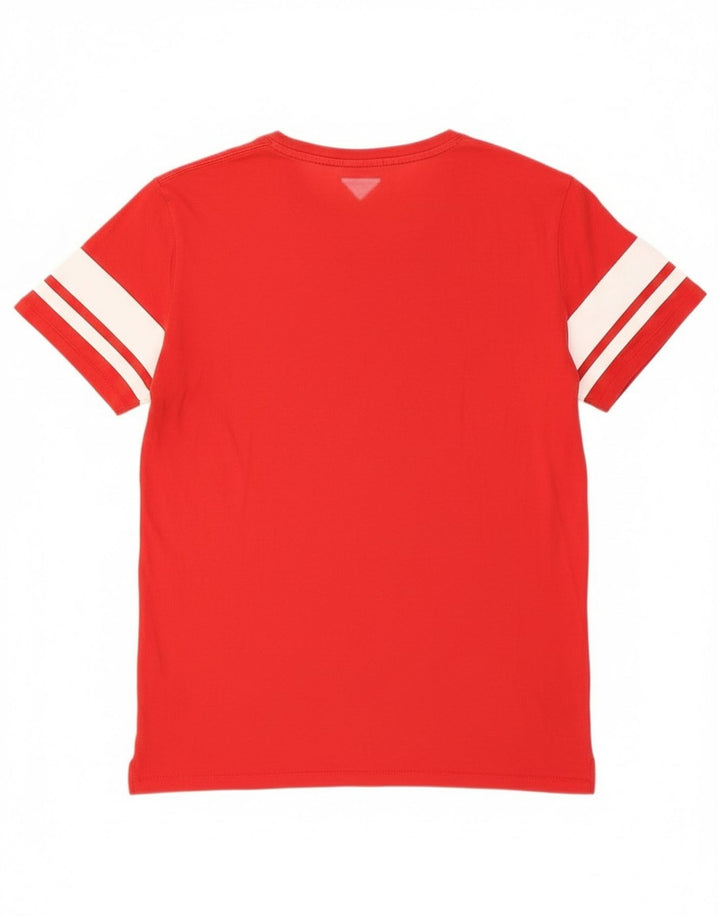 Tommy Hilfiger Herre grafisk T-shirt Top Medium Rød Bomuld