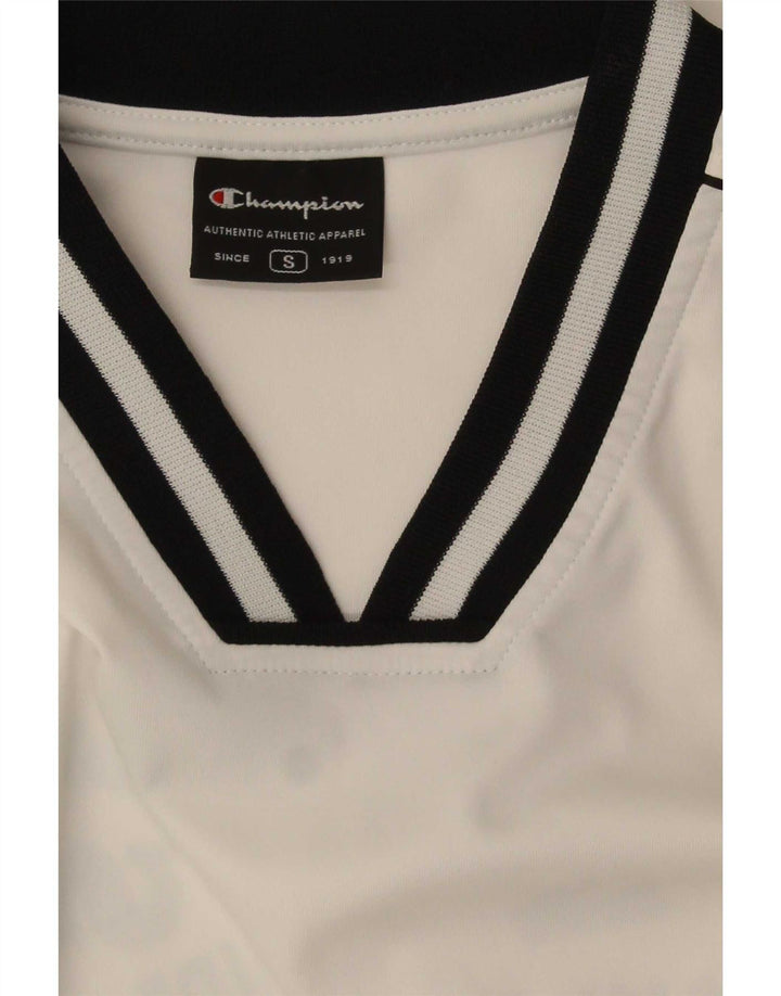 Champion Herre Grafisk T-Shirt Top Lille Hvid