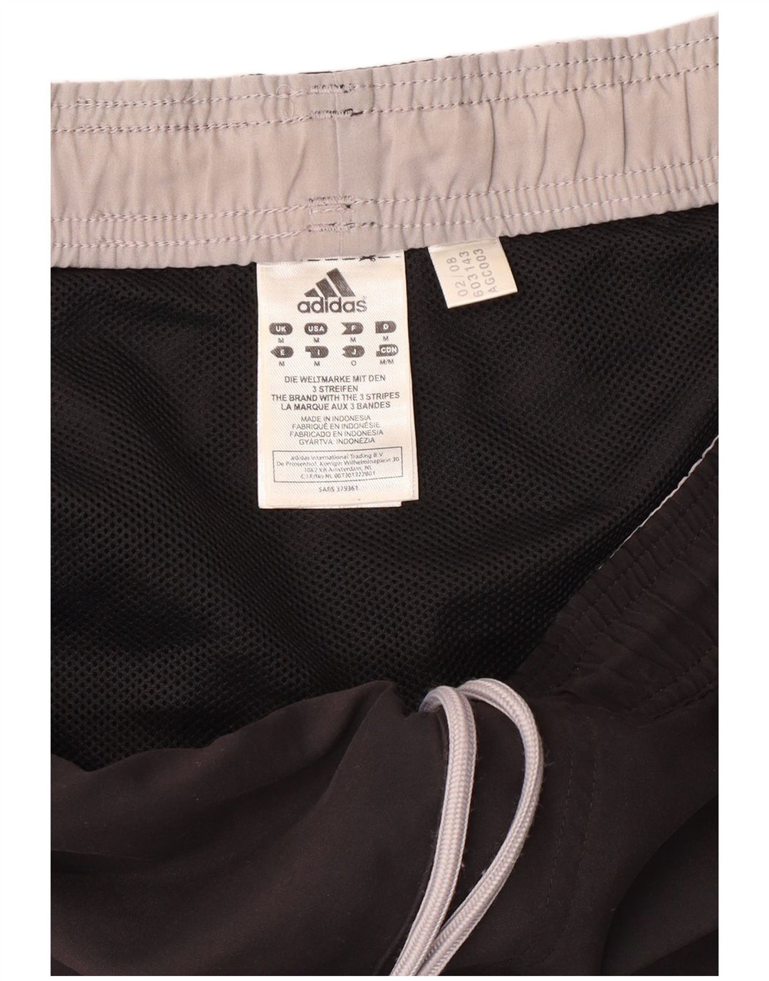 Adidas grafiske sportsshorts til mænd mellem sort polyester