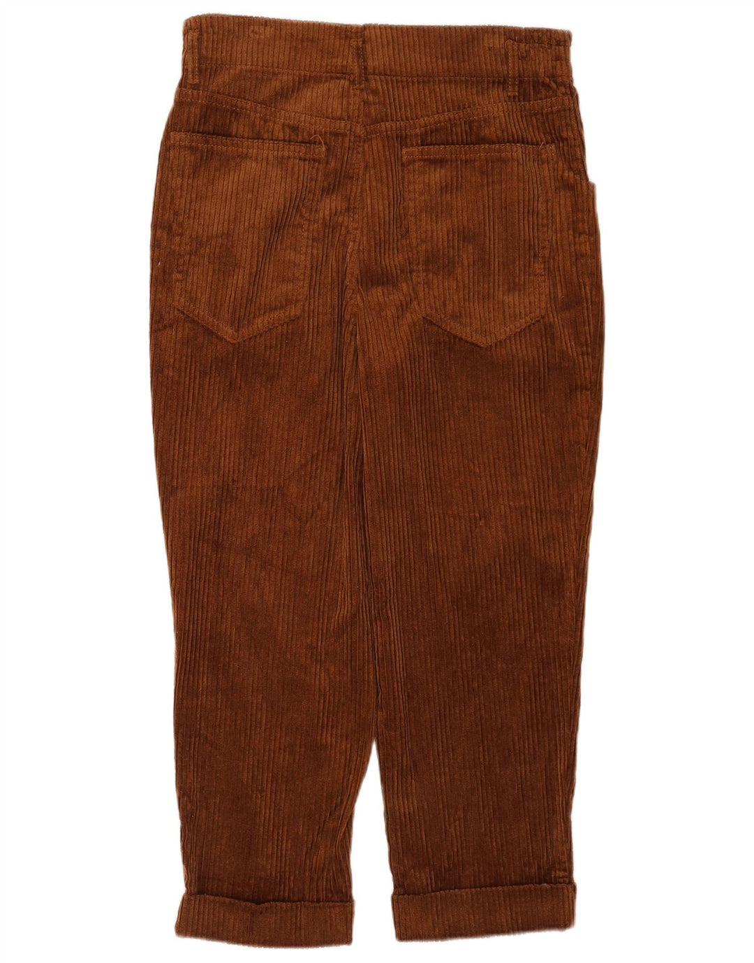 Zara Womens Crop Corduroy Bukser Medium W28 L24 Brun