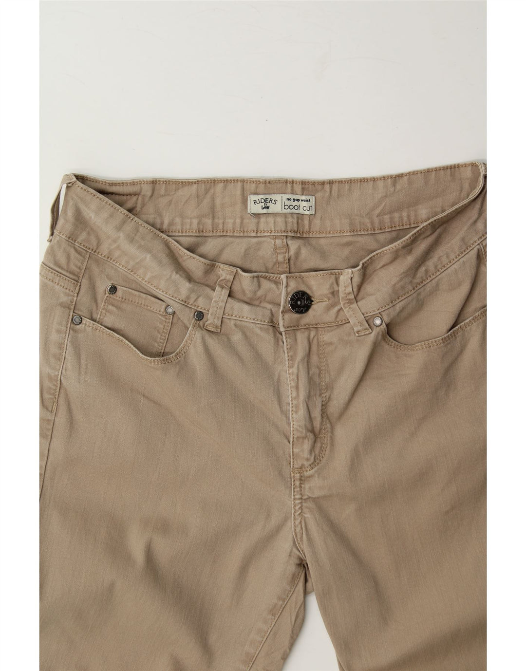 LEE Womens Riders Bootcut Jeans W30 L30  Beige Cotton Vintage Lee and Second-Hand Lee from Messina Hembry 