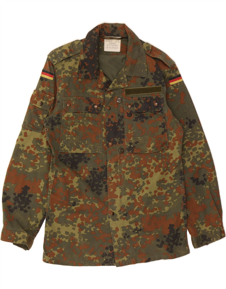 VINTAGE Mens Germany Military Shirt Small Green Camouflage Vintage Vintage and Second-Hand Vintage from Messina Hembry 