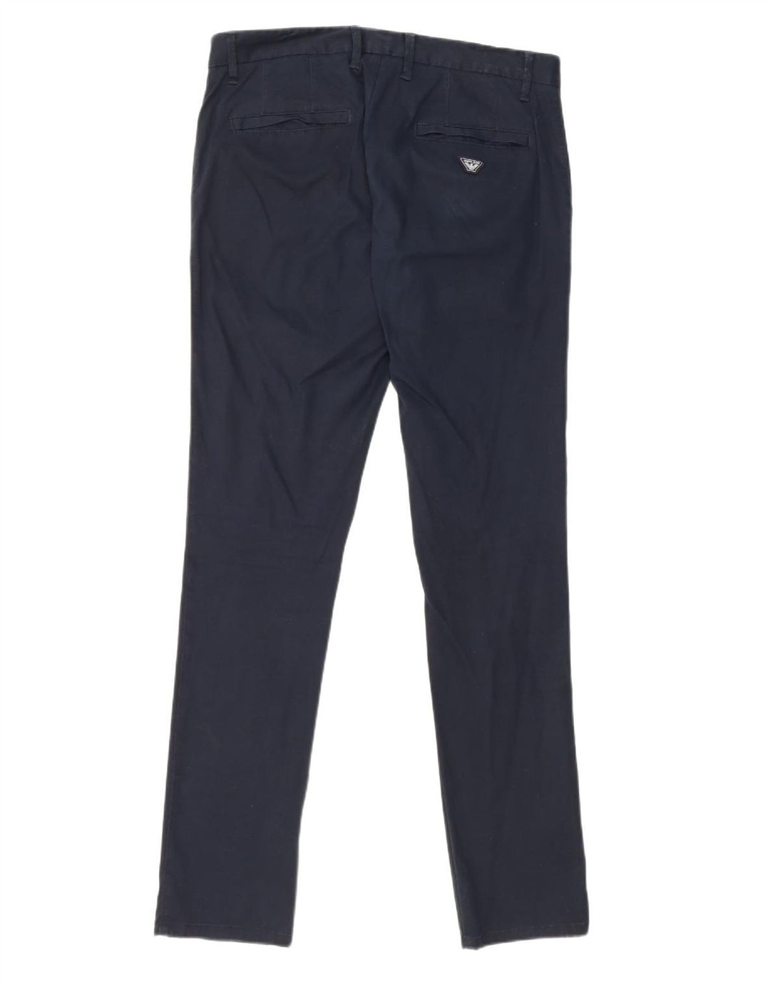 ARMANI Slim Chino-bukser til mænd IT 48 Medium W32 L33 Marineblå Bomuld