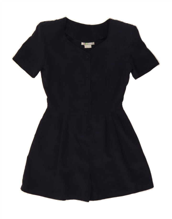 EGOISTE Womens Playsuit IT 40 Small  Navy Blue Polyester Vintage Egoiste and Second-Hand Egoiste from Messina Hembry 