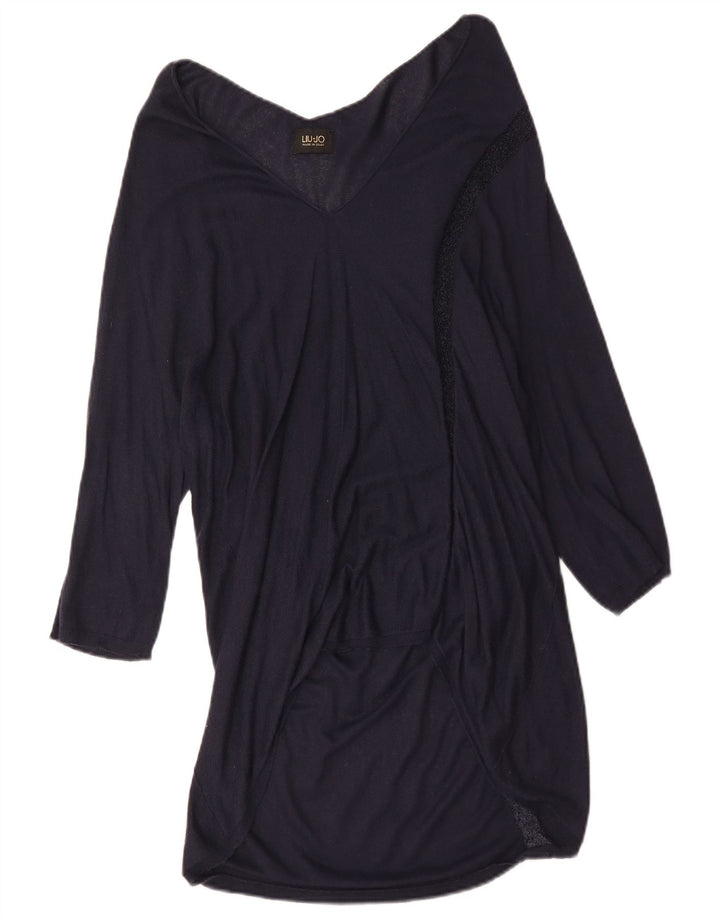 Liu Jo Langærmet Oversized Tunikakjole til kvinder, UK 14 Medium Navy Blue