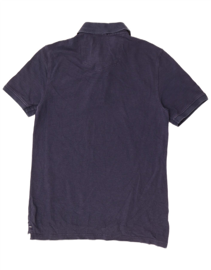 Fat Face Herre Polo Shirt Medium Navy Blue Bomuld
