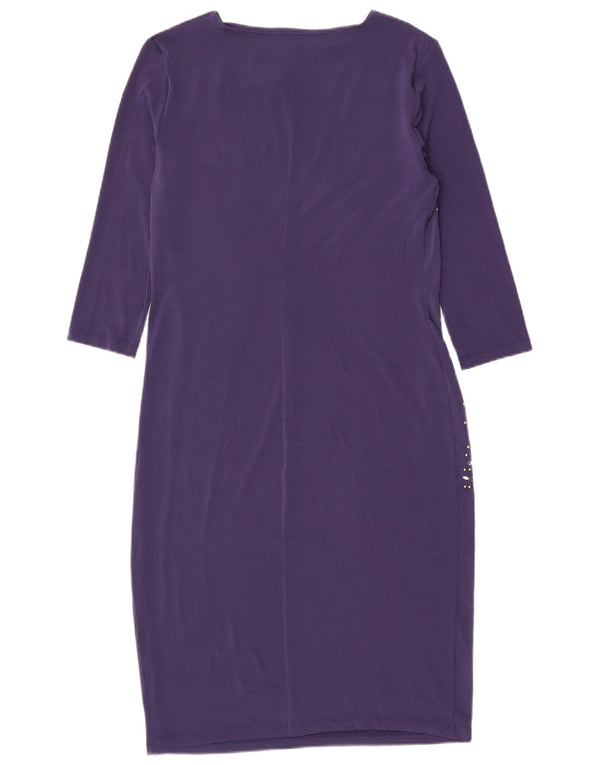 Marks & Spencer Womens 3/4-ærmet Bodycon Dress UK 16 Large Navy Blue
