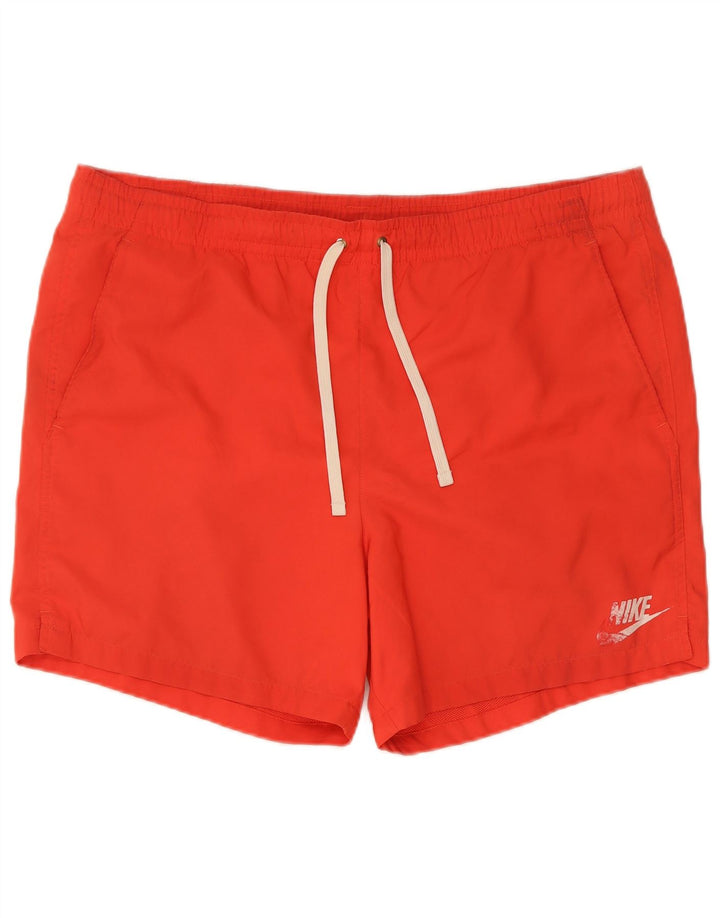 Nike Badeshorts til mænd store røde polyester