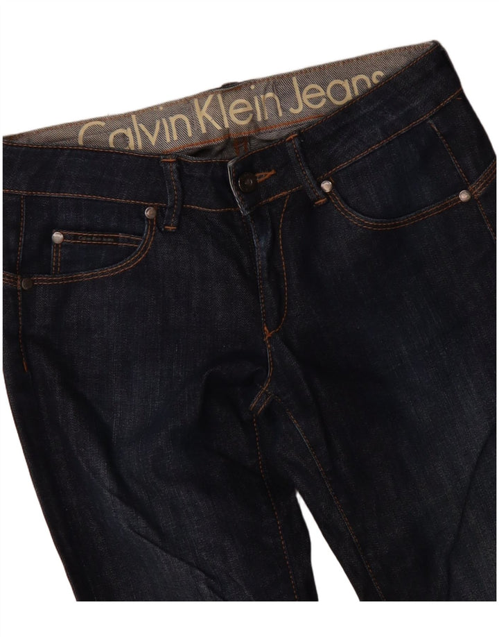 Calvin Klein Dame Slim Jeans W30 L33 Marineblå