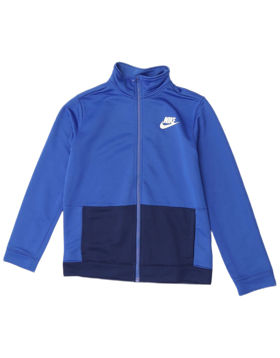 Nike Boys træningsdragt topjakke 13-14 år XL Blå Colourblock Polyester