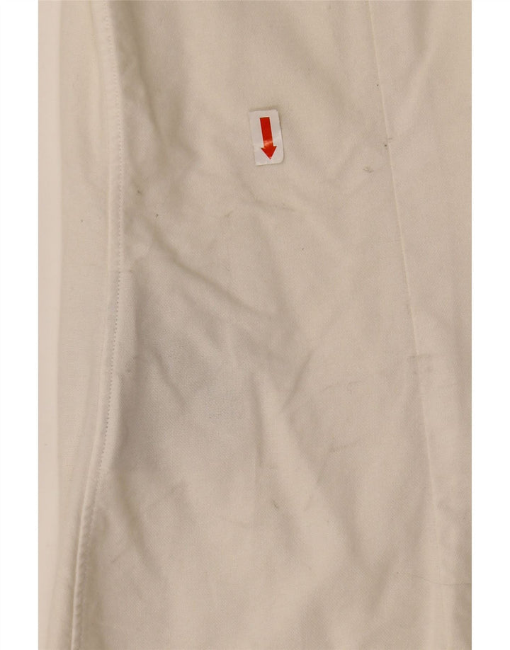 RALPH LAUREN Womens Shirt US 6 Medium White Cotton