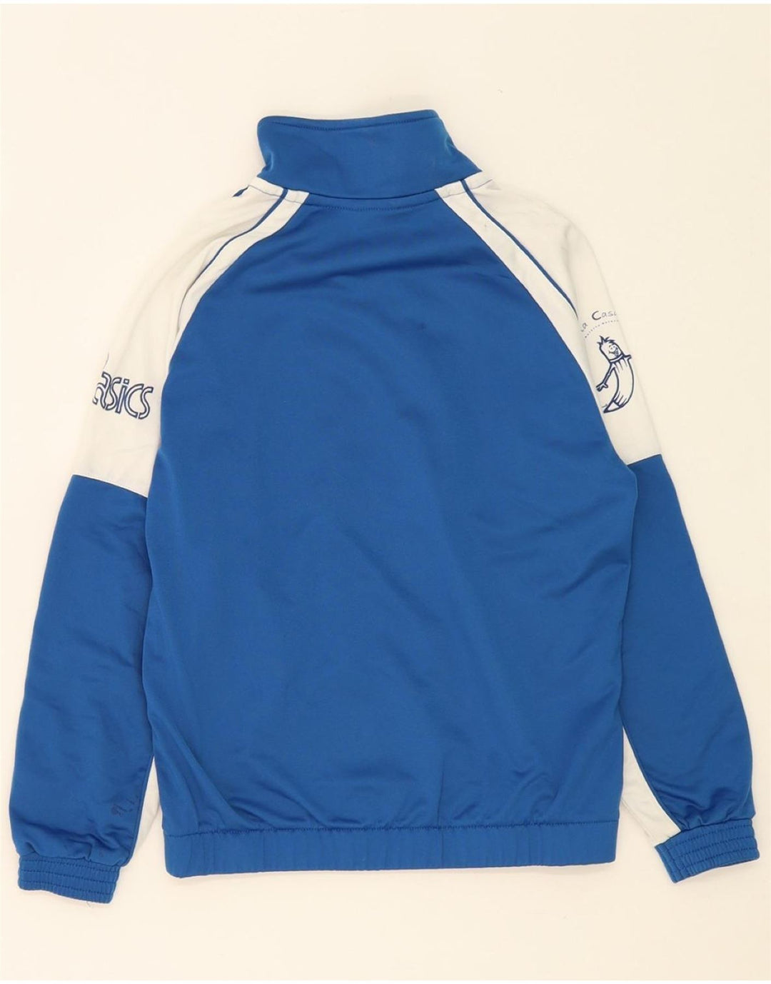 ASICS Boys Graphic Full Tracksuit 11-12 Years  Blue Colourblock Polyester Vintage Asics and Second-Hand Asics from Messina Hembry 
