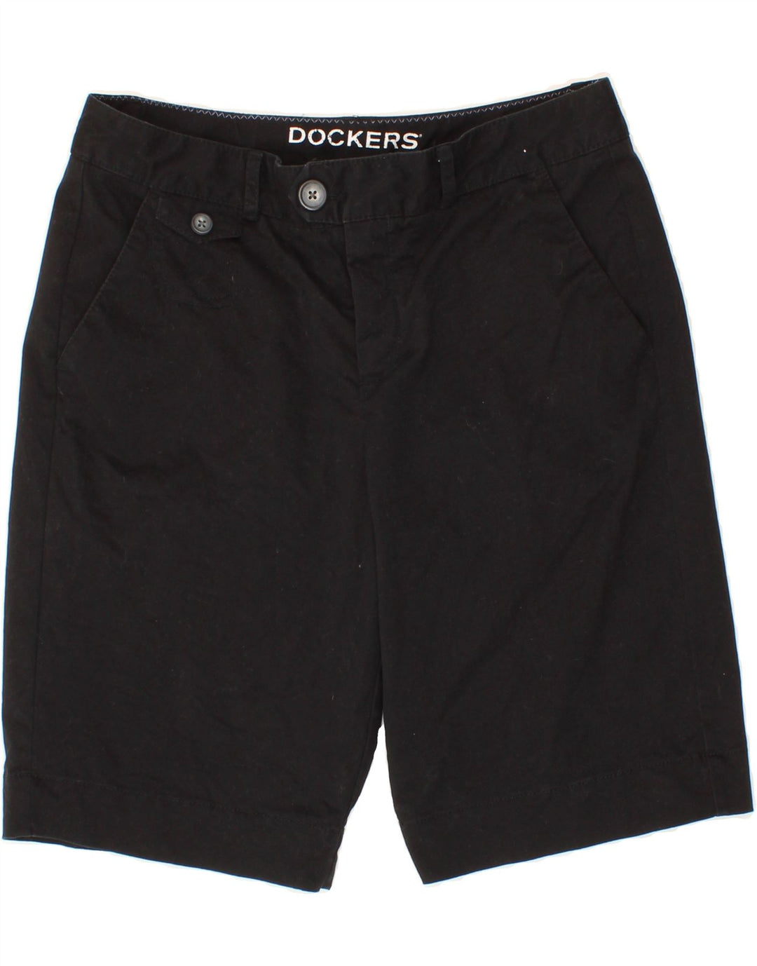 DOCKERS Womens Chino Shorts US 8 Medium W30  Black Cotton Vintage Dockers and Second-Hand Dockers from Messina Hembry 