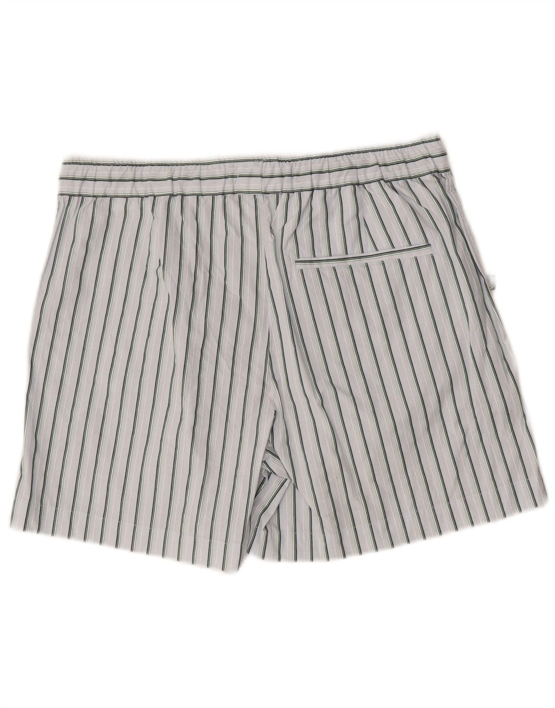 Zara Herre Chino Shorts Large W32 Blå Stribet Bomuld