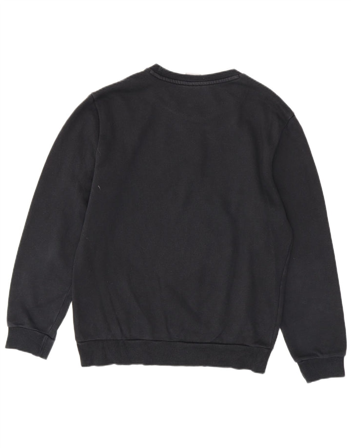 PUMA grafisk sweatshirt til mænd, lille sort bomuld