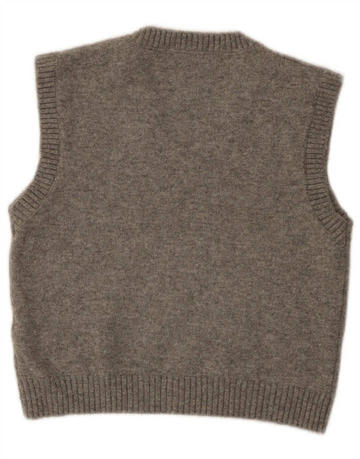 Zara Dame Vest Tank Top UK 10 Lille Grå Polyester
