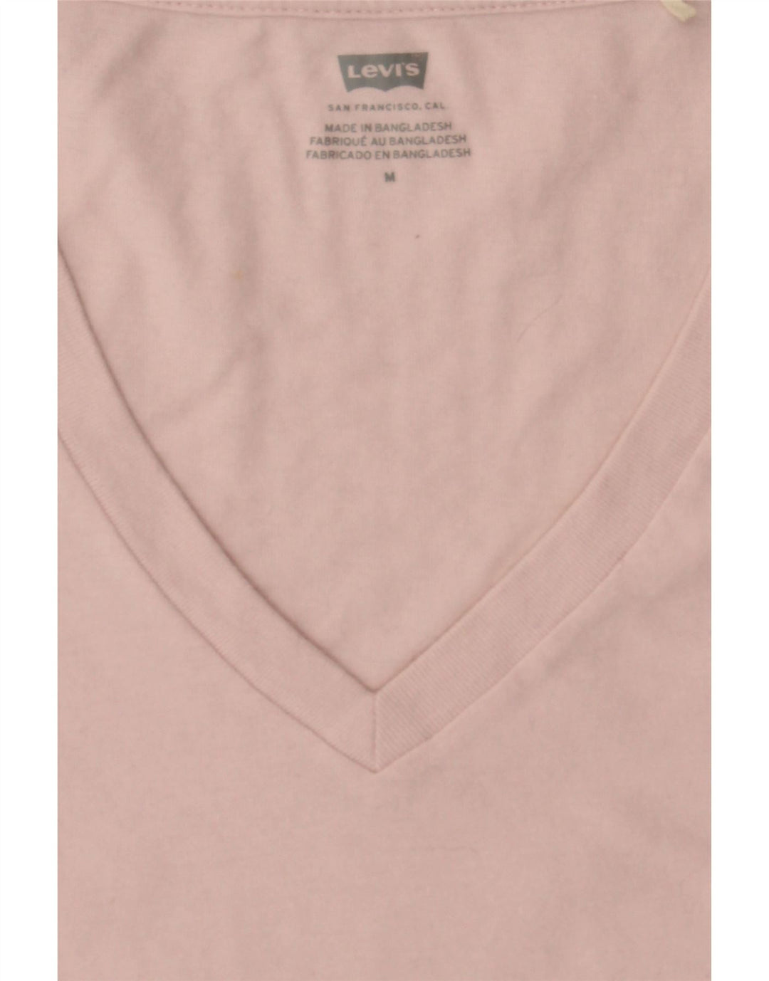 LEVI'S Womens T-Shirt Top UK 14 Medium Pink Cotton Vintage Levi's and Second-Hand Levi's from Messina Hembry 