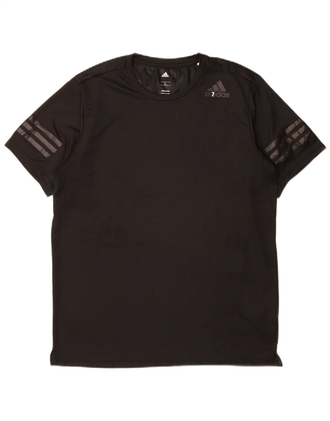 Adidas Herre Climacool T-Shirt Top Stor Sort Polyester