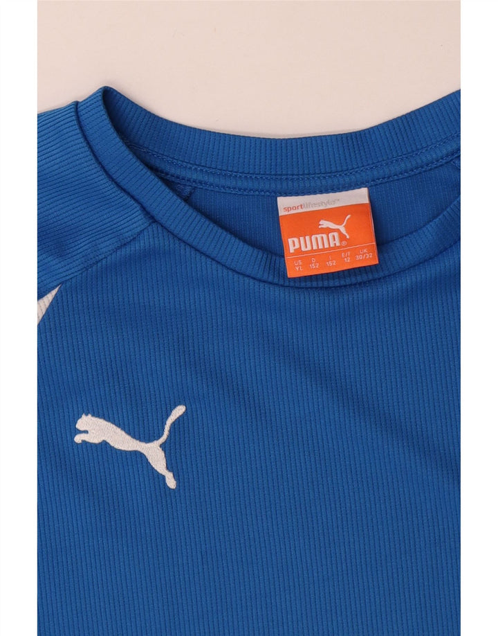 Puma Boys Italia T-Shirt Top 11-12 År Blå