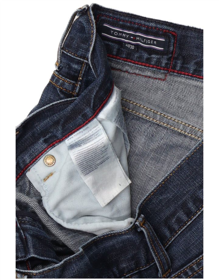 Tommy Hilfiger Straight Jeans til mænd W32 L30 Marineblå Bomuld