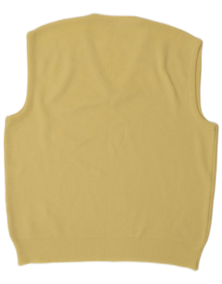 Vintage herrevest tanktop medium gul