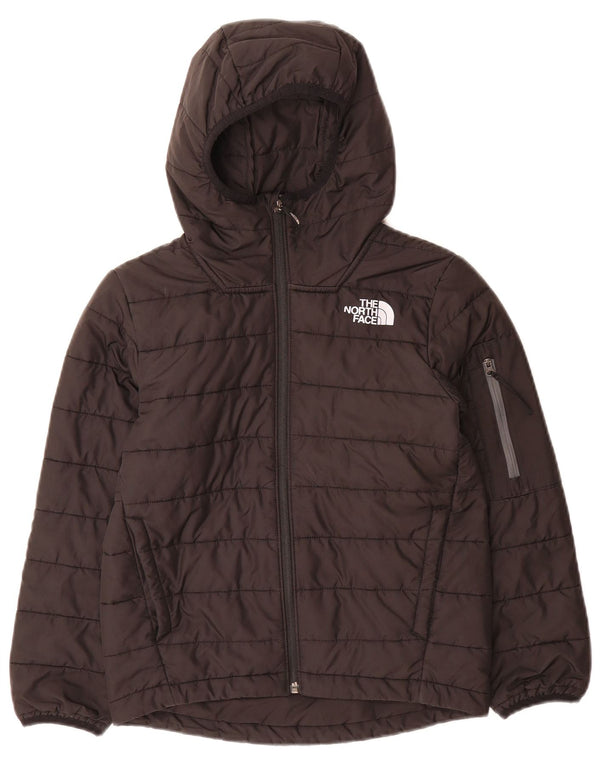 The North Face Boys Polstret Hættejakke 9-10 År Medium Sort Polyester