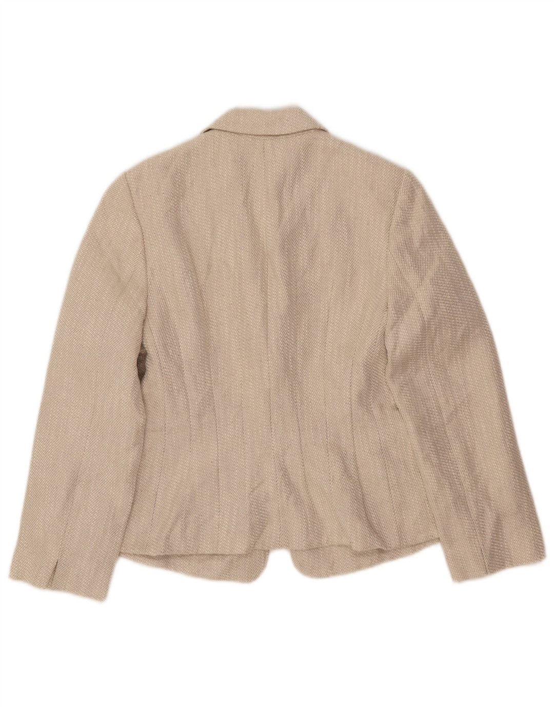 Hobbs Dame 1 Knap Blazer Jacket UK 10 Small Beige Flax