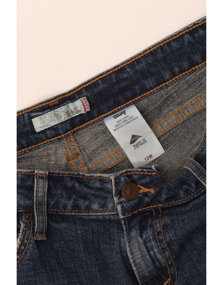 Levi's Womens 545 Low Bootcut Jeans US 12 Large W34 L31 Blue Cotton