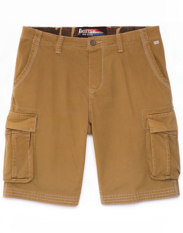 Boxeur Des Rues Herre Cargo Shorts IT 50 Large W34 Beige Cotton