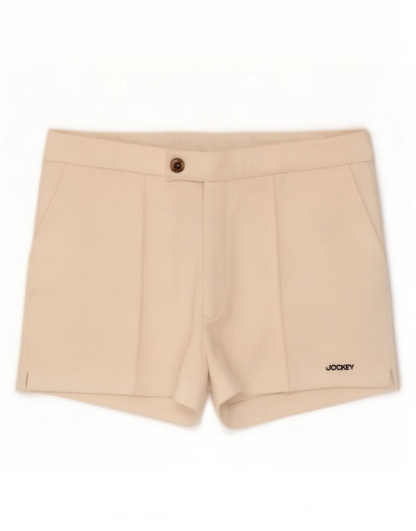 Jockey Mens Casual Shorts XL W38 White Polyester