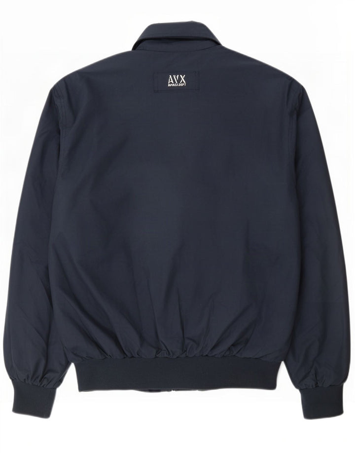 Avirex Herre Bomber Jacket UK 44 2XL Navy Blue Polyester