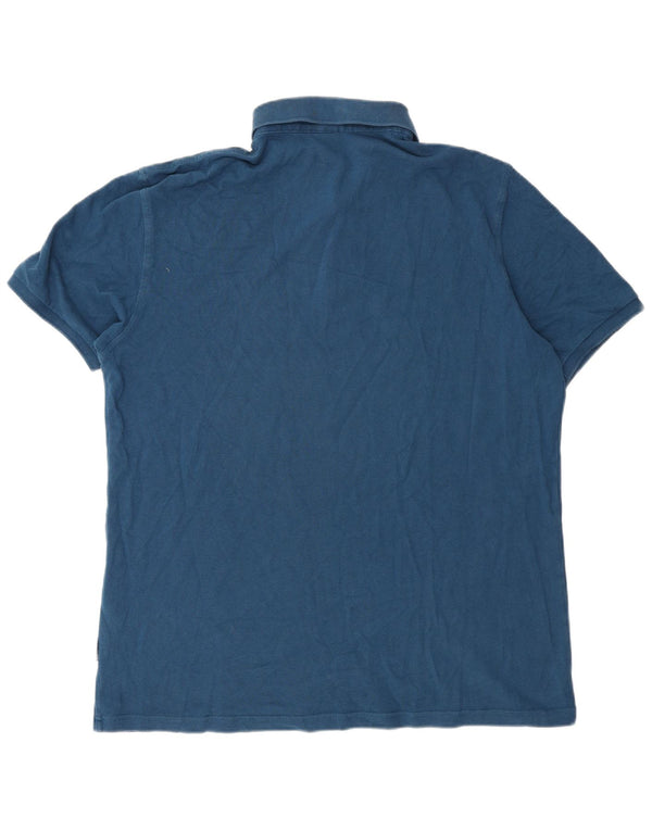 Napapijri herre poloshirt 2XL blå bomuld