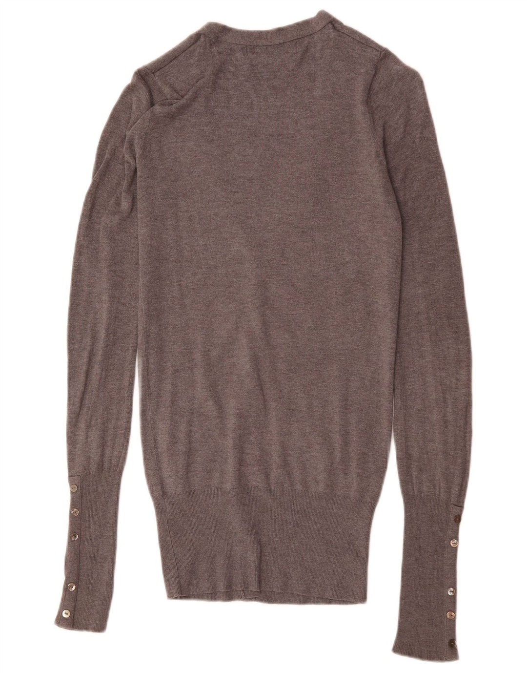 Zara Dame Cardigan Sweater UK 12 Medium Grey Rayon