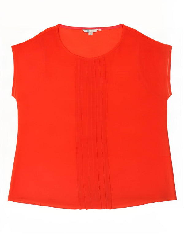 Boden Dame Bluse Top UK 20 2XL Rød Modal