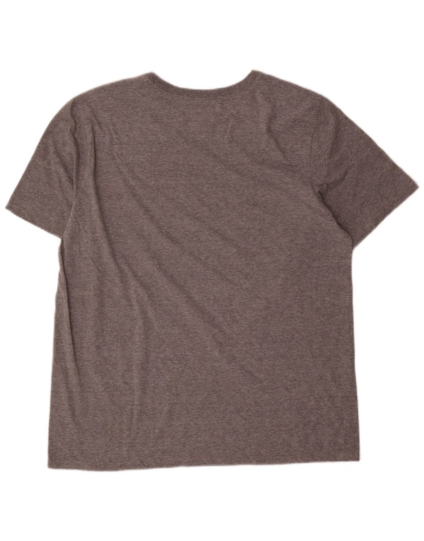 Nike Herre Michigan Grafisk T-Shirt Top XL Grå Bomuld