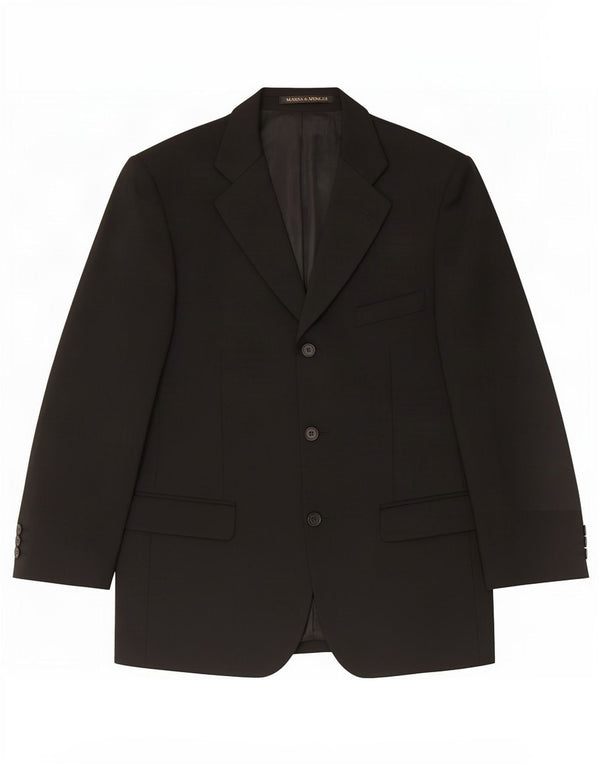 Marks & Spencer Mens St. Michael 3 Button Blazer Jacket UK 40 Medium Black