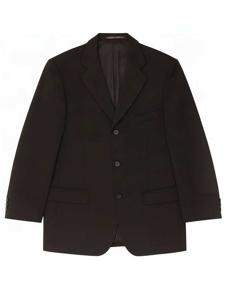 Marks & Spencer Herre St. Michael 3 Button Blazer Jacket UK 40 Medium Black