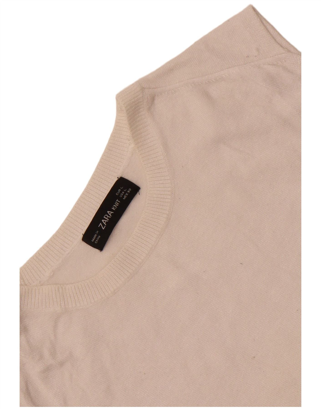 Zara Dame Vest Tank Top UK 14 Large White