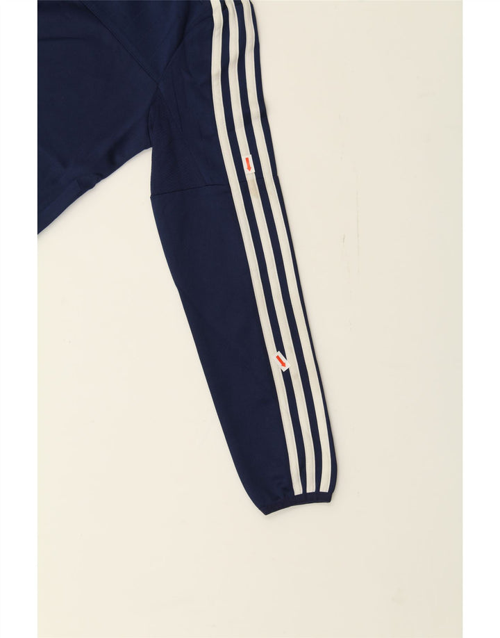 ADIDAS Boys Climacool Pullover Tracksuit Top 11-12 Years Navy Blue Vintage Adidas and Second-Hand Adidas from Messina Hembry 