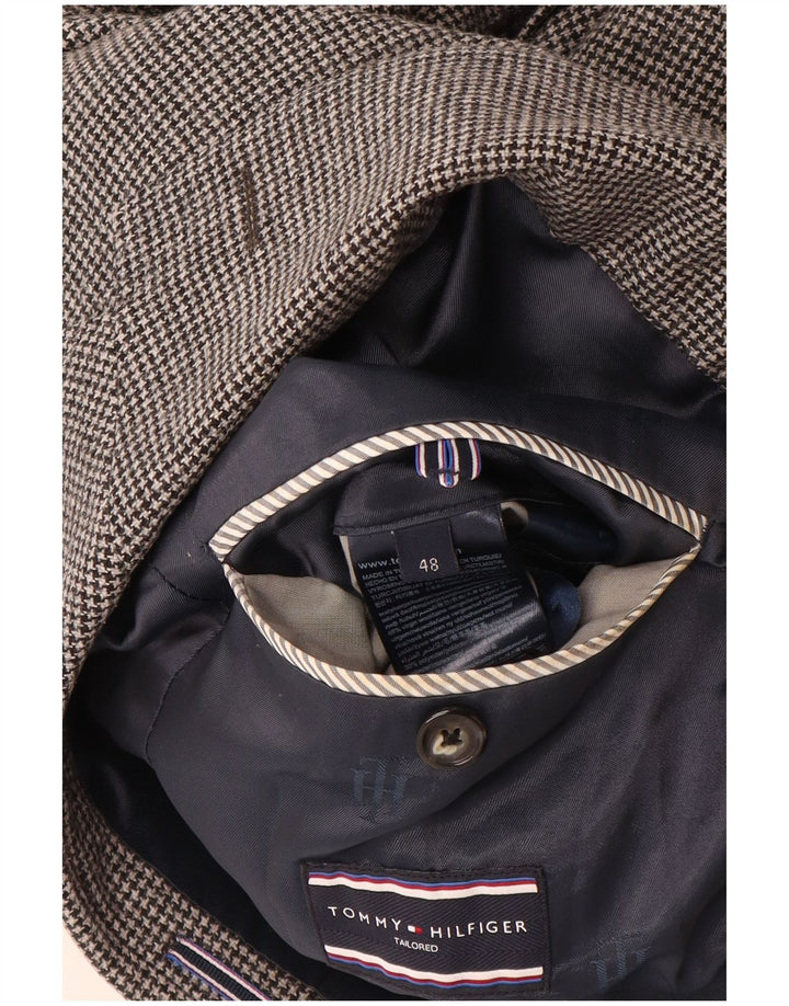 TOMMY HILFIGER Skræddersyet blazerjakke til mænd IT 48 Medium Grey Houndstooth