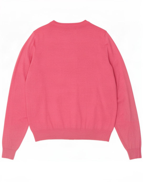 Marks & Spencer Dame Cardigan Sweater UK 18 XL Pink Viscose