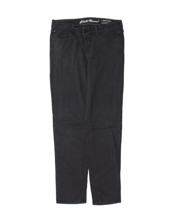 EDDIE BAUER Womens Slim Casual Trousers US 6 Medium W30 L30 Black Vintage Eddie Bauer and Second-Hand Eddie Bauer from Messina Hembry 