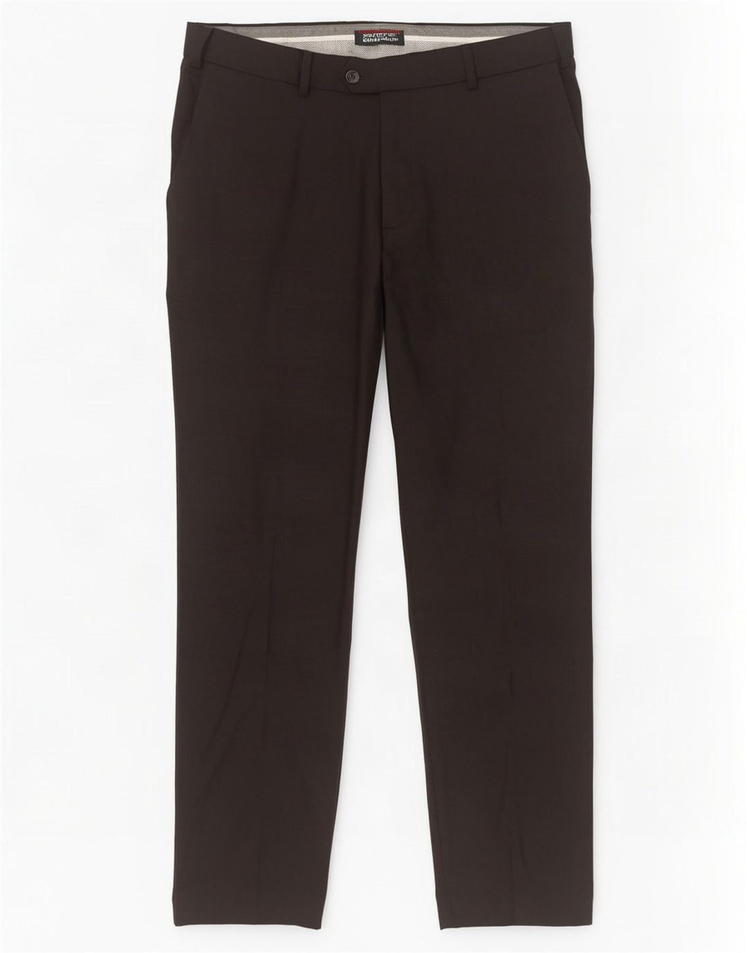Marks & Spencer Herre Skræddersyet Fit Straight Suit Bukser W38 L31 Sort Uld