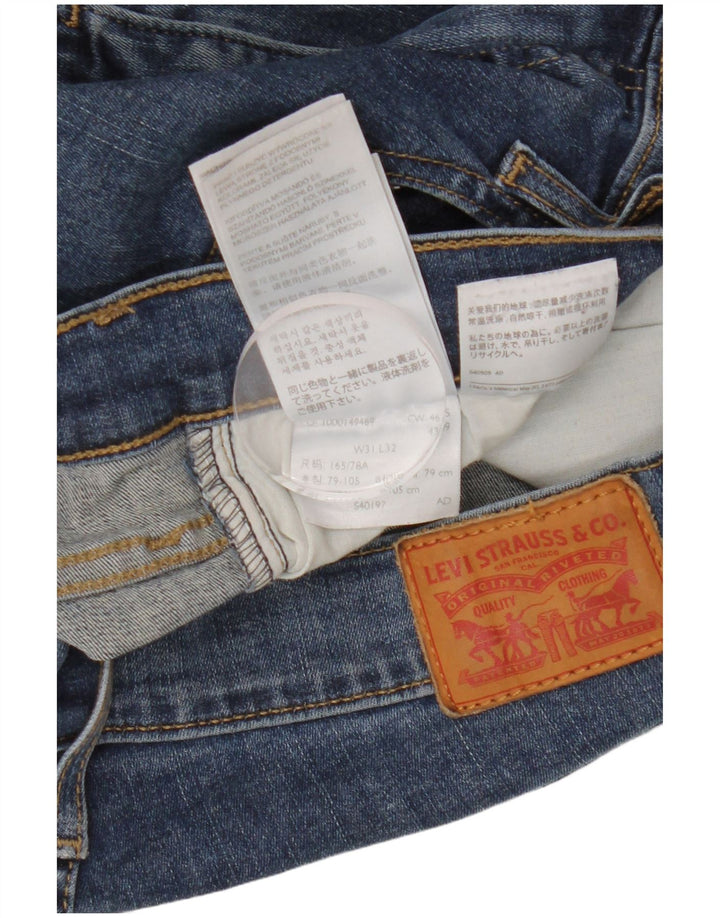 LEVI'S Kvinder Mile High Super Skinny Jeans W31 L32 Blå Bomuld