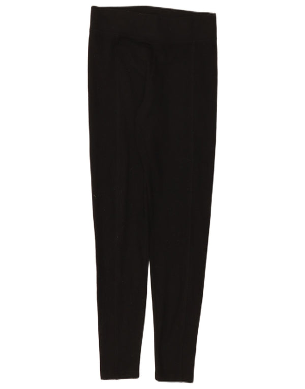 Marks & Spencer Womens Leggings UK 8 Small Black Polyester
