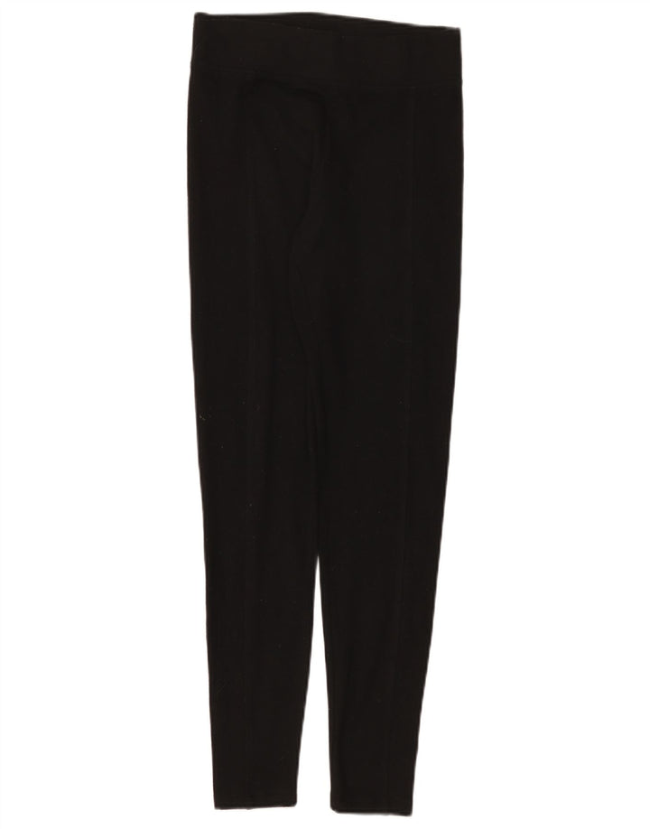 Marks & Spencer Womens Leggings UK 8 Small Black Polyester