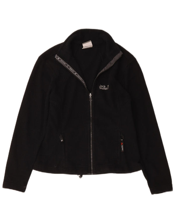 Jack Wolfskin Dame Fleecejakke UK 10 Small Black Polyester