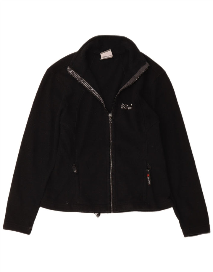 Jack Wolfskin Dame Fleecejakke UK 10 Small Black Polyester